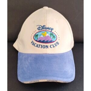 Vintage Disney Vacation Club (DVC) Embroidered original Member Hat White Blue